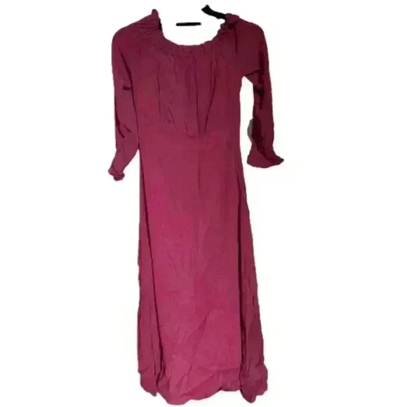 ZAPPOS FLYNN SKYE Violet Midi Dress in “Very Berry”, XS - Picture 4 of 6